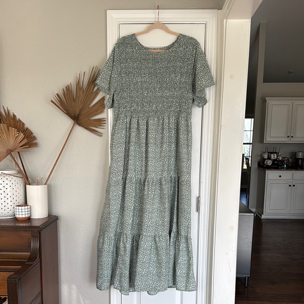Green Leopard Women's Dress
